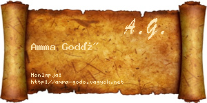 Amma Godó névjegykártya